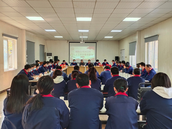鋼構公司召開2022年人才工作會暨表彰會 鋼構公司召開2022年人才工作會暨表彰會